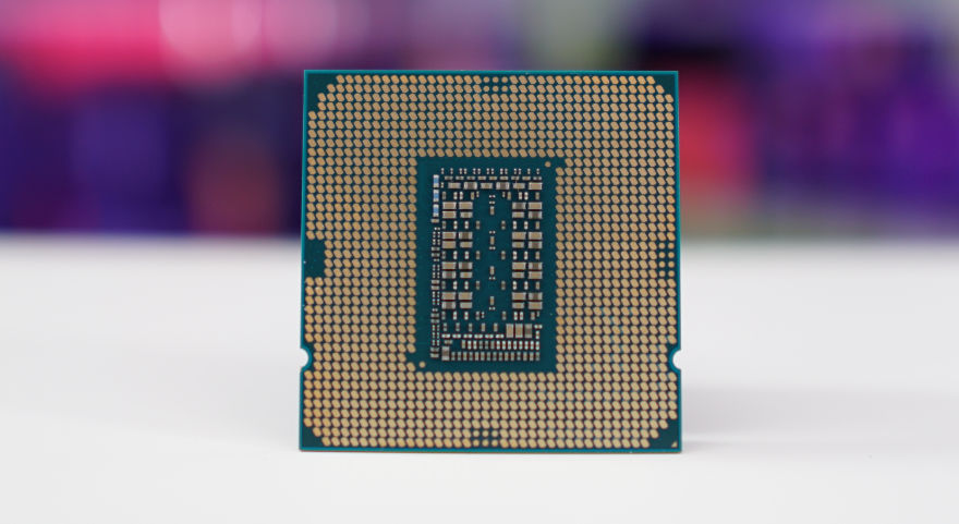 Intel Core I5-11400F CPU underside